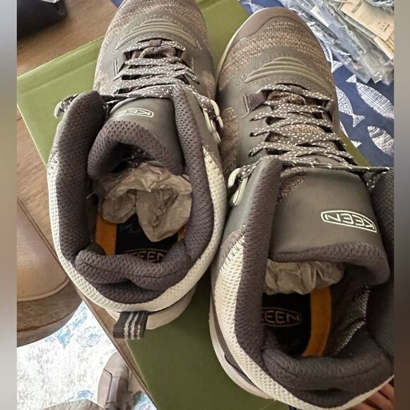 Keen Ladies' Magnet Cloud Blue Terradora Flex Mid Hiking Waterproof Boot 9 Nwt - Picture 6 of 7